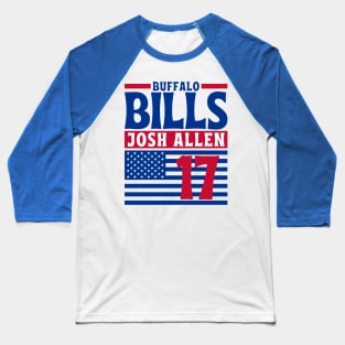 Buffalo Bills Josh Allen 17 American Football Team Baseball T-Shirt